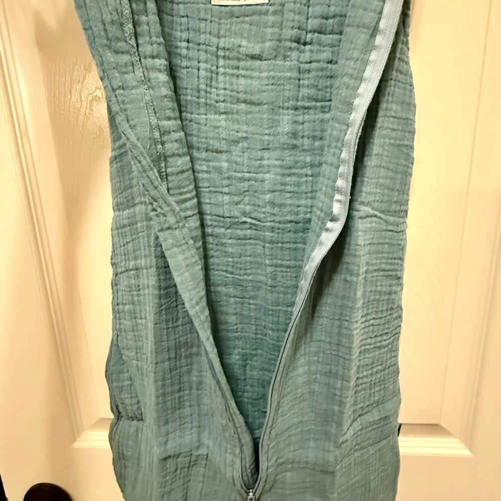 Uni Organics Baby Pajamas Sleep Sack - Teal - Picture 4 of 4